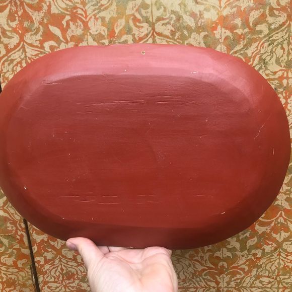 Vintage Lacquer Tray Isla Janitzio Michoacan Mexico - Picture 3 of 7